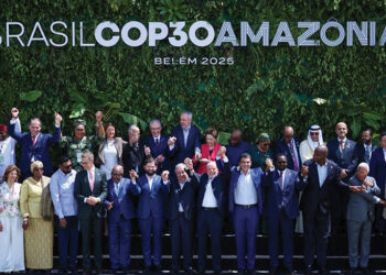 Brazil's President Luiz Inacio Lula da Silva, United Nations Secretary-General Antonio Guterres and other delegates at COP30 in Belem, Brazil, 7 November 2025. Source: REUTERS - Adriano Machado